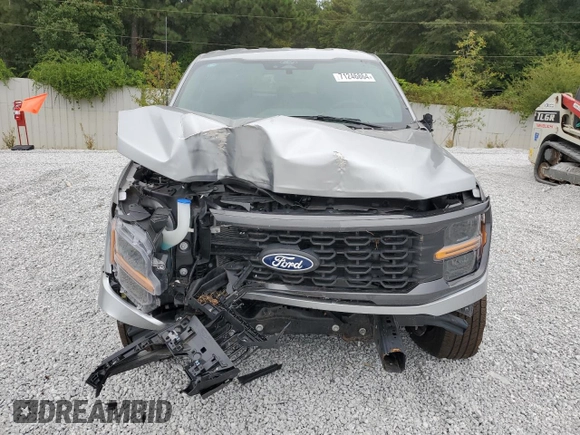 2024 Ford F-150 STX with VIN 1FTEW2K56RKD00250, listed as a Copart auction lot 71246864 with 153 mi miles and Clean Title. Bid and sale history available at carsss.com. Image 5.