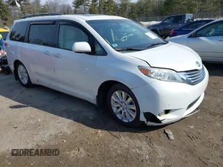 2011 Toyota Sienna XLE AAS with VIN 5TDYK3DC7BS054012, listed as a IAAI auction lot 41752182 with 123,226 mi miles and . Bid and sale history available at DreamBid. Image 1.