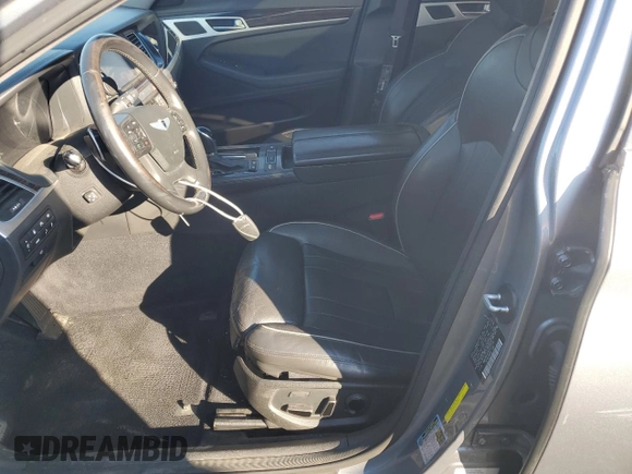2015 Hyundai Genesis 3.8L with VIN KMHGN4JE9FU057392, listed as a Copart auction lot 77071393 with 222,111 mi miles. Bid and sale history available at carsss.com. Image 7.