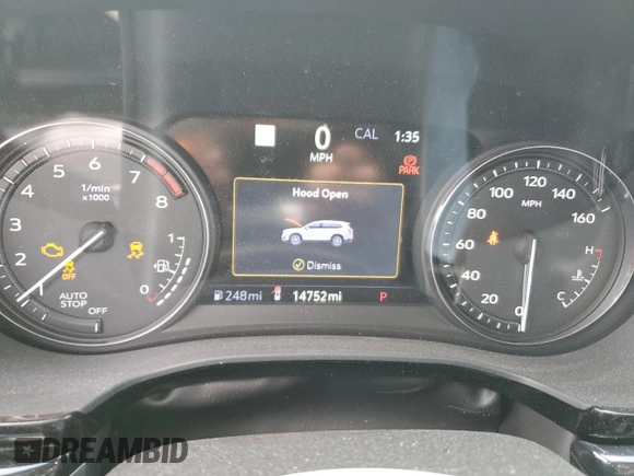 2023 Cadillac XT6 FWD Premium Luxury with VIN 1GYKPCRS4PZ124119, listed as a Copart auction lot 87836515 with 14,752 mi miles and Salvage title. Bid and sale history available at DreamBid. Image 9.