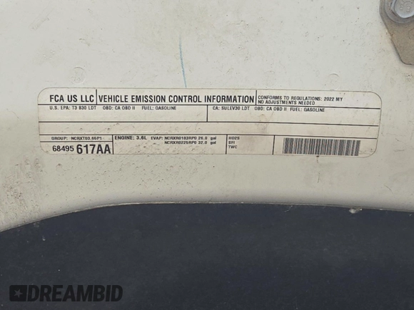 2022 Ram 1500 Tradesman with VIN 3C6JR7DG7NG276051, listed as a IAAI auction lot 42832410 with 29,141 mi miles and . Bid and sale history available at DreamBid. Image 22.