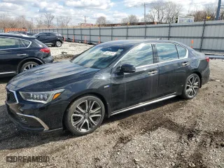 2019 Acura RLX Hybrid Advance Pkg with VIN JH4KC2F99KC000242, listed as a Copart auction lot 48571295 with 40,832 mi miles and Salvage Title. Bid and sale history available at carsss.com. Image 1.