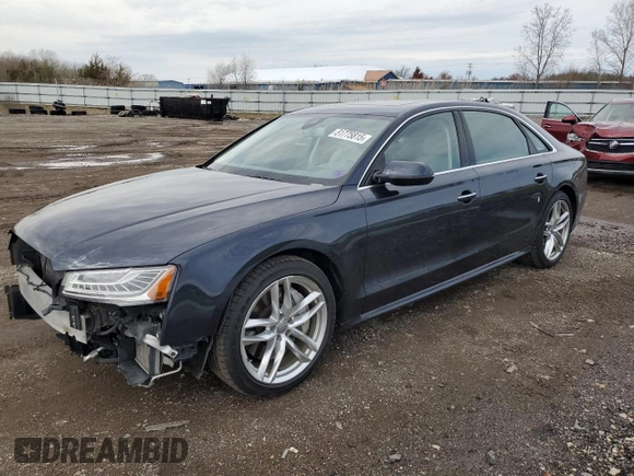 2017 Audi A8 L with VIN WAU44AFD5HN007950, listed as a Copart auction lot 51775815 with 95,633 mi miles and Salvage Title. Bid and sale history available at carsss.com. Image 1.