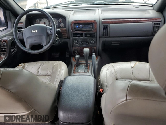 2001 Jeep Grand Cherokee Limited with VIN 1J4GW58N91C653866, listed as a Copart auction lot 58546895 with 159,661 mi miles and Salvage title. Bid and sale history available at DreamBid. Image 8.