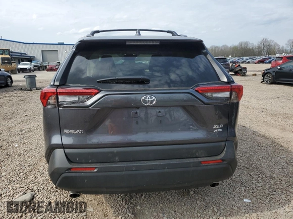 2025 Toyota RAV4 XLE Premium with VIN 2T3A1RFV6SC506604, listed as a Copart auction lot 54878595 with 278 mi miles and Salvage title. Bid and sale history available at DreamBid. Image 6.