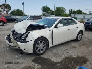 2008 Cadillac CTS RWD with VIN 1G6DF577680213985, listed as a Copart auction lot 62732315 with Not provided miles and Salvage title. Bid and sale history available at DreamBid. Image 1.