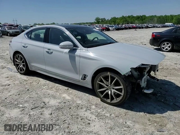 2022 Genesis G70 2.0T z VIN KMTG34TA0NU089619, wystawiony jako Copart lot #52154495 z przebiegiem 70 890 mil mil oraz Szkody całkowita. Historia ofert i sprzedaży dostępna na DreamBid. Obrazek 10.