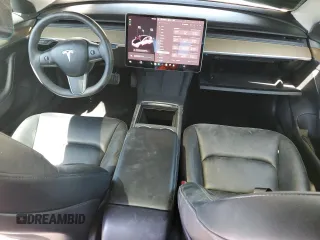 2022 Tesla Model 3 with VIN 5YJ3E1EA0NF108956, listed as a Copart auction lot 50066235 with 35,180 mi miles and Non Repairable. Bid and sale history available at DreamBid. Image 8.
