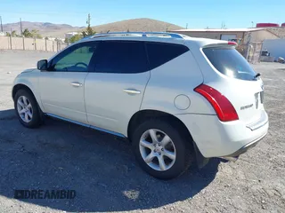 2007 Nissan Murano SL with VIN JN8AZ08WX7W602807, listed as a IAAI auction lot 41644942 with 240,236 mi miles and . Bid and sale history available at DreamBid. Image 3.