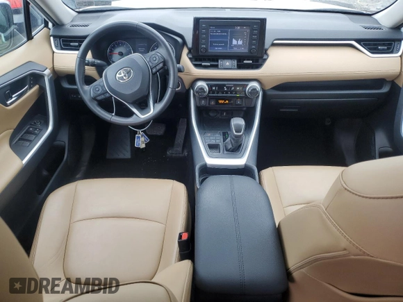 2019 Toyota RAV4 XLE Premium with VIN 2T3A1RFV2KC052271, listed as a Copart auction lot 47288495 with 48,212 mi miles and Salvage Title. Bid and sale history available at carsss.com. Image 8.