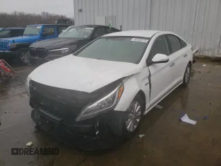 2017 Hyundai Sonata Hybrid SE with VIN KMHE24L17HA058006, listed as a Copart auction lot 45182313 with 109,690 mi miles. Bid and sale history available at carsss.com. Image 1.