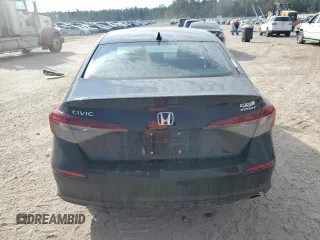 2025 Honda Civic Sedan Sport with VIN 2HGFE2F5XSH552339, listed as a Copart auction lot 43200375 with 6,258 mi miles and Salvage Title. Bid and sale history available at carsss.com. Image 6.