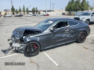 2019 Mercedes-Benz C 63 S AMG with VIN WDDWJ8HB4KF879133, listed as a Copart auction lot 52607115 with 9,930 mi miles and Salvage title. Bid and sale history available at DreamBid. Image 1.