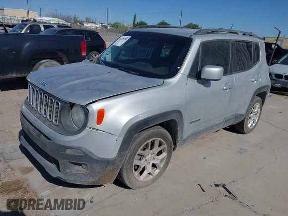 2017 Jeep Renegade Latitude z VIN ZACCJABB7HPE45968, wystawiony jako IAAI lot #42270780 z przebiegiem 99 437 mil mil oraz . Historia ofert i sprzedaży dostępna na DreamBid. Obrazek 2.