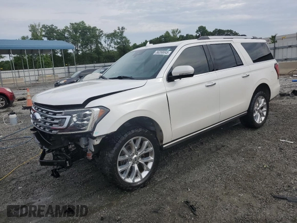 2018 Ford Expedition Max Limited с VIN 1FMJK2AT5JEA37709, выставлен на аукционе Copart как лот 56358045 с пробегом 102 119 миль миль и Списание • Salvage title. История ставок и продаж доступна на DreamBid. Изображение 1.
