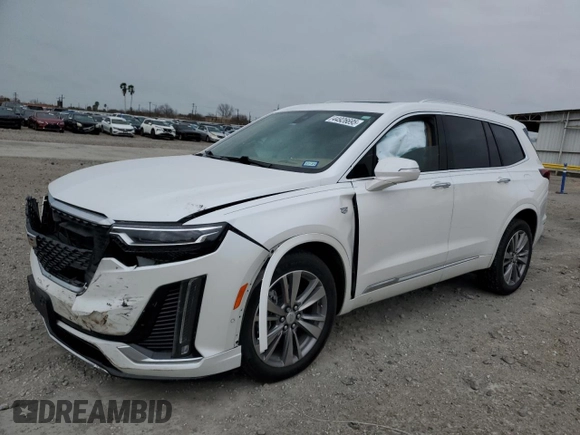 2022 Cadillac XT6 Premium Luxury z VIN 1GYKPFRS0NZ150862, wystawiony jako Copart lot #44926695 z przebiegiem 39 627 mil mil oraz Szkoda całkowita • Salvage title. Historia ofert i sprzedaży dostępna na DreamBid. Obrazek 1.
