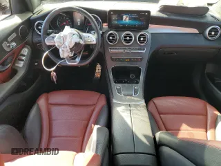 2020 Mercedes-Benz GLC with VIN WDC0G8EB4LF733748, listed as a Copart auction lot 47887585 with 56,787 mi miles and Salvage Title. Bid and sale history available at carsss.com. Image 8.