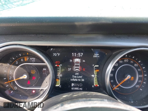 2019 Jeep Wrangler Unlimited Sahara with VIN 1C4HJXEG5KW518202, listed as a IAAI auction lot 41762229 with 91,995 mi miles and . Bid and sale history available at DreamBid. Image 7.