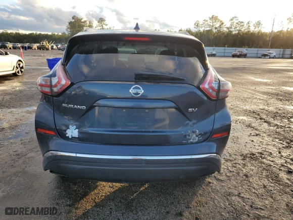 2017 Nissan Murano SV with VIN 5N1AZ2MG6HN154249, listed as a Copart auction lot 87439944 with 189,835 mi miles and Clean Title. Bid and sale history available at carsss.com. Image 6.