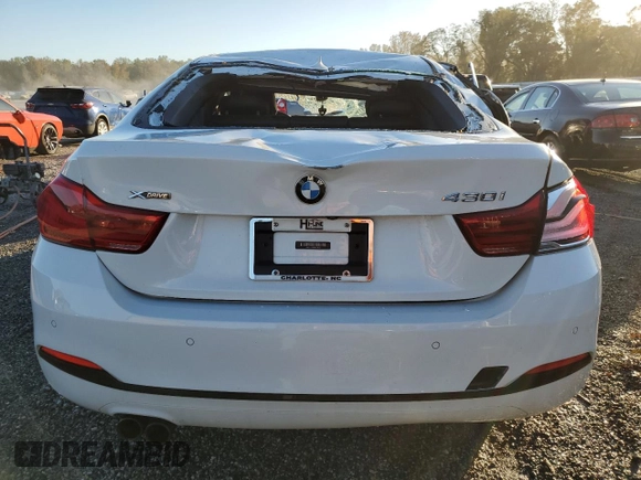 2018 BMW 4 Series 430i xDrive with VIN WBA4J3C58JBL04526, listed as a Copart auction lot 76980094 with 42,147 mi miles and Salvage Title. Bid and sale history available at DreamBid. Image 6.