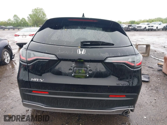 2024 Honda HR-V Sport with VIN 3CZRZ1H57RM750003, listed as a IAAI auction lot 42197380 with 17,163 mi miles and . Bid and sale history available at DreamBid. Image 16.
