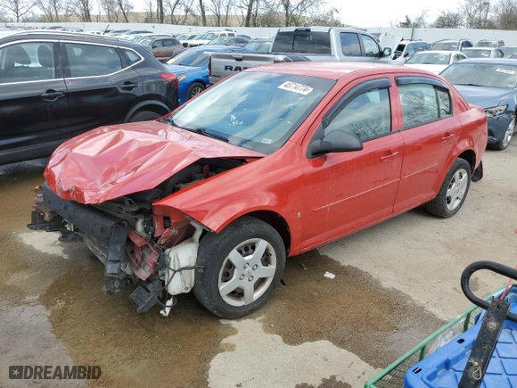 2008 Chevrolet Cobalt LS with VIN 1G1AK58F987292196, listed as a Copart auction lot 46714774 with 0 mi miles and Salvage Title. Bid and sale history available at carsss.com. Image 1.