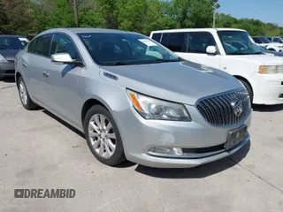 2014 Buick LaCrosse Leather with VIN 1G4GB5GR4EF152051, listed as a IAAI auction lot 42014778 with 128,136 mi miles. Bid and sale history available at carsss.com. Image 1.