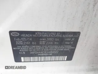 2014 Hyundai Elantra SE with VIN 5NPDH4AE0EH484502, listed as a IAAI auction lot 40640232 with 78,270 mi miles and . Bid and sale history available at DreamBid. Image 9.