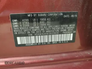 2019 Subaru Impreza Limited z VIN 4S3GKAU6XK3622829, wystawiony jako Copart lot #72333874 z przebiegiem 36 209 mil mil oraz Szkoda całkowita • Salvage title. Historia ofert i sprzedaży dostępna na DreamBid. Obrazek 14.