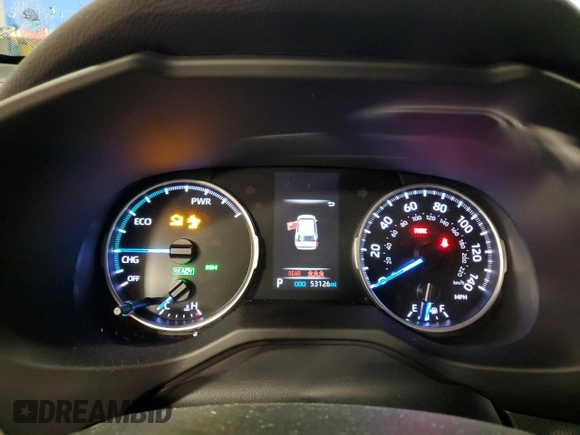 2021 Toyota RAV4 Hybrid XLE with VIN 2T3RWRFV3MW114637, listed as a Copart auction lot 85131224 with 53,126 mi miles and Salvage Title. Bid and sale history available at carsss.com. Image 9.