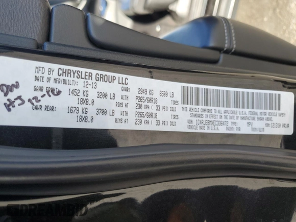 2014 Jeep Grand Cherokee Limited with VIN 1C4RJEBMXEC336472, listed as a Copart auction lot 87678015 with 95,741 mi miles and Salvage Title. Bid and sale history available at carsss.com. Image 15.
