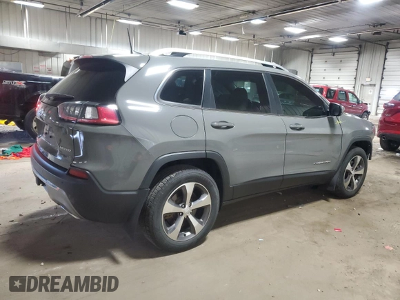 2020 Jeep Cherokee Limited with VIN 1C4PJMDX2LD627953, listed as a Copart auction lot 55845735 with 55,660 mi miles and Salvage title. Bid and sale history available at DreamBid. Image 3.