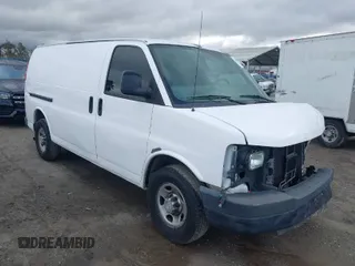 2010 Chevrolet Express Cargo Van with VIN 1GCZGFBAXA1141990, listed as a IAAI auction lot 41728901 with 224,903 mi miles. Bid and sale history available at carsss.com. Image 1.