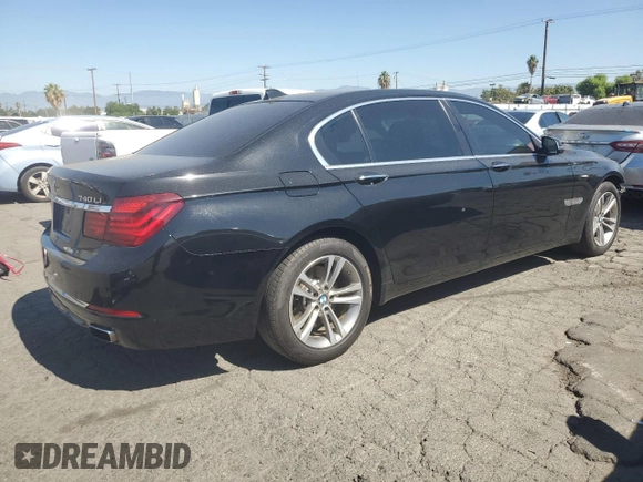 2015 BMW 7 Series 740Li with VIN WBAYE4C59FD947328, listed as a Copart auction lot 68987863 with 117,312 mi miles and . Bid and sale history available at DreamBid. Image 3.