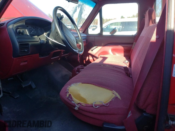1996 Ford F-150 with VIN 1FTEF14NXTLB76833, listed as a Copart auction lot 82742374 with 250,375 mi miles and Salvage title. Bid and sale history available at DreamBid. Image 7.