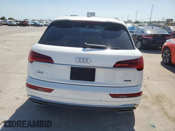 2022 Audi Q5 S line Premium z VIN WA1GAAFY4N2062294, wystawiony jako Copart lot #52314365 z przebiegiem 40 920 mil mil oraz Szkoda całkowita • Salvage title. Historia ofert i sprzedaży dostępna na DreamBid. Obrazek 6.