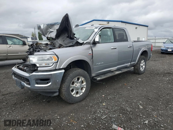 2020 Ram 2500 Laramie with VIN 3C6UR5FL4LG119330, listed as a Copart auction lot 57285555 with 45,832 mi miles and Salvage title. Bid and sale history available at DreamBid. Image 1.