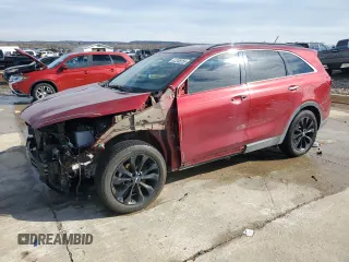 2019 Kia Sorento S V6 with VIN 5XYPG4A56KG596143, listed as a Copart auction lot 43208255 with 80,643 mi miles and Salvage Title. Bid and sale history available at carsss.com. Image 1.