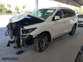 2020 Infiniti QX60 LUXE with VIN 5N1DL0MM9LC503000, listed as a IAAI auction lot 41650483 with 53327 miles. Bid and sale history available at carsss.com. Image 18.