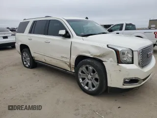 2015 GMC Yukon Denali with VIN 1GKS1CKJ5FR293612, listed as a Copart auction lot 47625975 with 98,533 mi miles and Salvage Title. Bid and sale history available at carsss.com. Image 4.