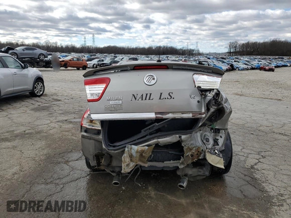 2008 Mercury Milan Premier with VIN 3MEHM081X8R602631, listed as a Copart auction lot 86827834 with 81,923 mi miles and Non repairable. Bid and sale history available at DreamBid. Image 6.