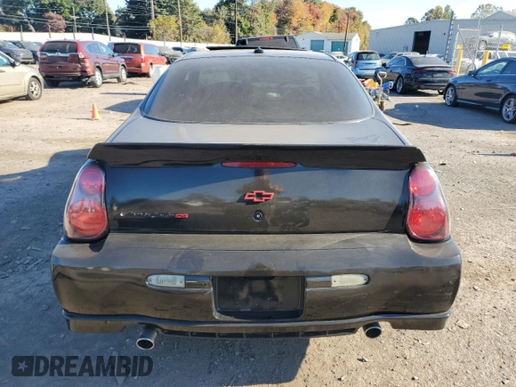 2003 Chevrolet Monte Carlo SS with VIN 2G1WX12K739423168, listed as a Copart auction lot 76147104 with 134,124 mi miles and Salvage Title. Bid and sale history available at carsss.com. Image 6.