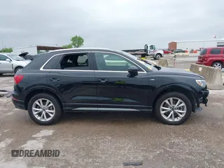 2023 Audi Q3 S line Premium with VIN WA1DECF37P1037177, listed as a IAAI auction lot 42124532 with 45,953 mi miles and . Bid and sale history available at DreamBid. Image 14.
