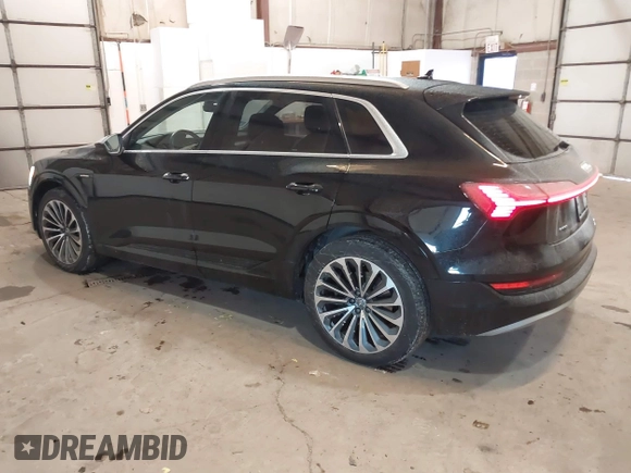 2019 Audi e-tron Prestige with VIN WA1VABGE1KB008769, listed as a IAAI auction lot 41412414 with 41,072 mi miles and . Bid and sale history available at DreamBid. Image 3.