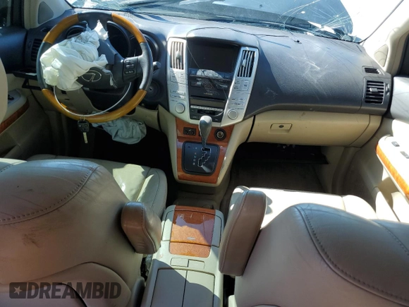 2008 Lexus RX 400h with VIN JTJHW31UX82068789, listed as a Copart auction lot 47590435 with 191,367 mi miles and Salvage Title. Bid and sale history available at DreamBid. Image 8.