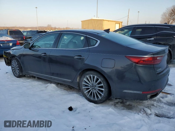 2017 Kia Cadenza Limited with VIN KNALC4J10H5077840, listed as a Copart auction lot 88849015 with 85,763 mi miles and Salvage Title. Bid and sale history available at carsss.com. Image 2.