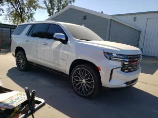 2023 Chevrolet Tahoe Premier with VIN 1GNSCSKD6PR119132, listed as a Copart auction lot 74594664 with 27,716 mi miles and Salvage Title. Bid and sale history available at carsss.com. Image 4.
