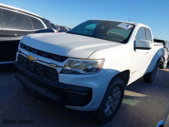 2021 Chevrolet Colorado 2WD LT with VIN 1GCHSCEA1M1241422, listed as a IAAI auction lot 41640963 with 52,566 mi miles. Bid and sale history available at carsss.com. Image 2.