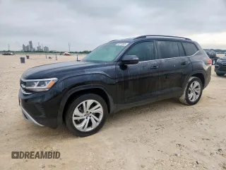 2022 Volkswagen Atlas SE z VIN 1V2WR2CAXNC517570, wystawiony jako Copart lot #60816985 z przebiegiem Nie podano mil oraz Szkoda całkowita • Salvage title. Historia ofert i sprzedaży dostępna na DreamBid. Obrazek 1.
