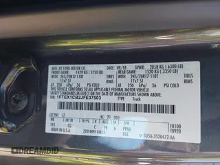 2018 Ford F-150 XL с VIN 1FTEX1CB2JFE37503, выставлен на аукционе IAAI как лот 42031358 с пробегом 43 878 миль миль и . История ставок и продаж доступна на DreamBid. Изображение 9.